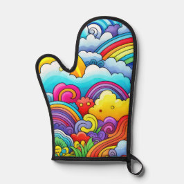 Regenboog achtergronden ovenwant