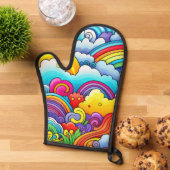 Regenboog achtergronden ovenwant (Top down)