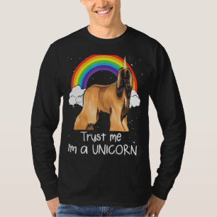 Regenboog Afghaanse Hond Vertrouw Me Ik Ben Een Ee T-shirt