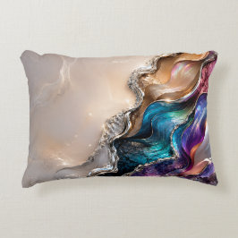 Regenboog Agate Kristal Kunst | Iriserende Marmer Accent Kussen