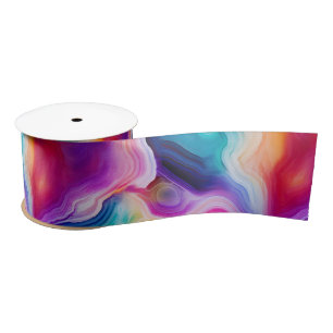 Regenboog Agate   Levendig Abstract Steenpatroon Lint