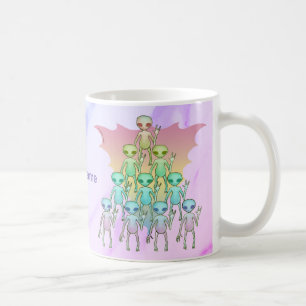 Regenboog Alien Koffiemok