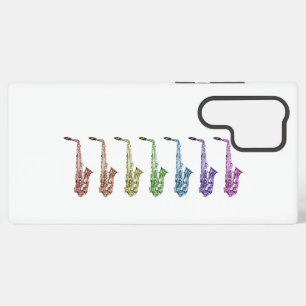 Regenboog Altsaxofoon Samsung Galaxy Hoesje