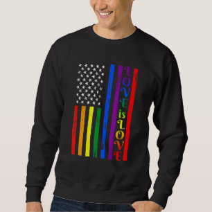 Regenboog Amerikaanse vlag Gay Pride LGBT Lesbisch Trui