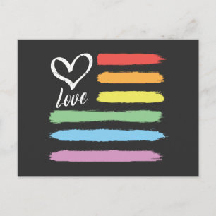 Regenboog Amerikaanse vlag LGBT Briefkaart