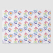 Regenboog Aquarel Bloem Tissuepapier  (Voorkant)