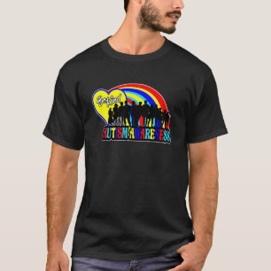 Regenboog Autisme April We dragen Regenboog Autism T-shirt