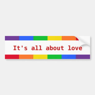 Regenboog autosticker bumpersticker
