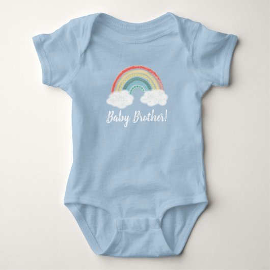 Regenboog Baby Broer Romper (Voorkant)