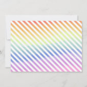 Regenboog Baby Geboorteaankondiging Hallo Wereld Aankondiging (Achterkant)