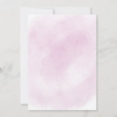 Regenboog Baby (Roze) Uitnodiging voor een Baby Sh (Achterkant)