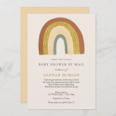  Regenboog Baby shower per Mail uitnodiging (Voorkant / Achterkant)