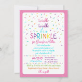 Regenboog Baby Sprinkle Kaart (Voorkant)