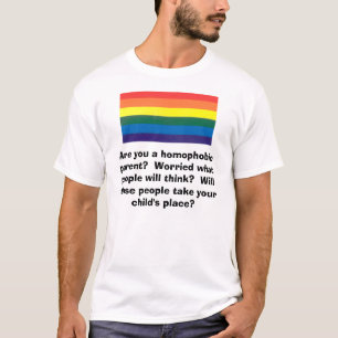 Regenboog, ben je een homofobe ouder? Bezorgd ... T-shirt