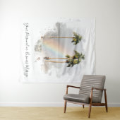 *~* Regenboog Berg EXOTISCHE TROPISCHE Palm AR11 Wandkleed (In Situ (horizontaal))