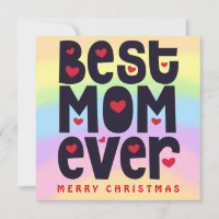 Regenboog Beste Mam Ooit Vrolijke Kerstvakantie
