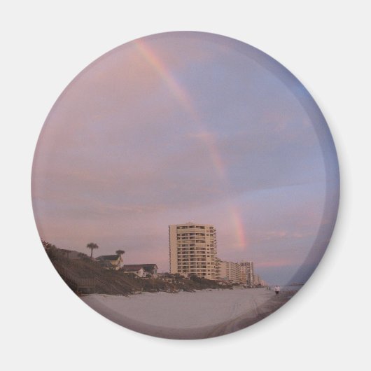 Regenboog bij Daytona Beach Magnet Magneet (Voorkant)