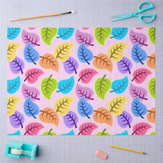 Regenboog blad tissuepapier (Craft)