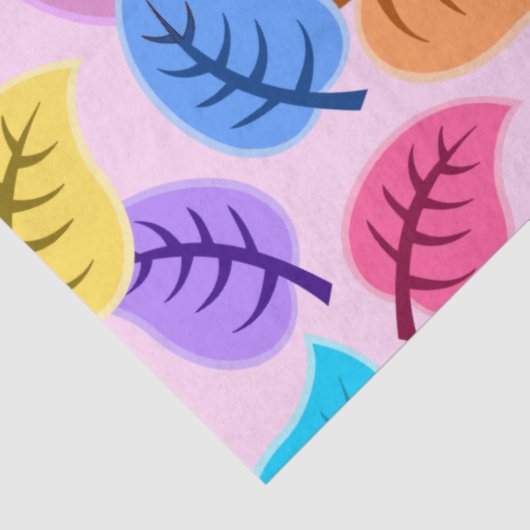 Regenboog blad tissuepapier (Detail)