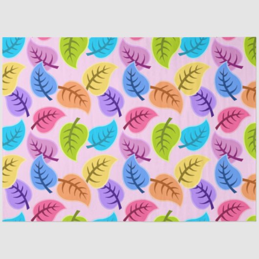 Regenboog blad tissuepapier (Voorkant)