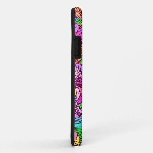 Regenboog Bloem, Botanisch, Heldere Kleurrijke Blo Case-Mate iPhone Case (Achterkant/rechts)