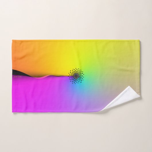 Regenboog Bloem Geschenk Bad Handdoek (Handdoek)