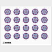 Regenboog Bloem Mandala Kleine Ronde Stickers (Vel)