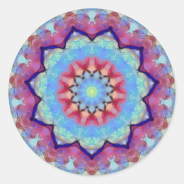 Regenboog Bloem Mandala Kleine Ronde Stickers