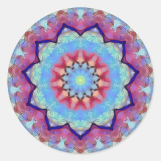 Regenboog Bloem Mandala Kleine Ronde Stickers