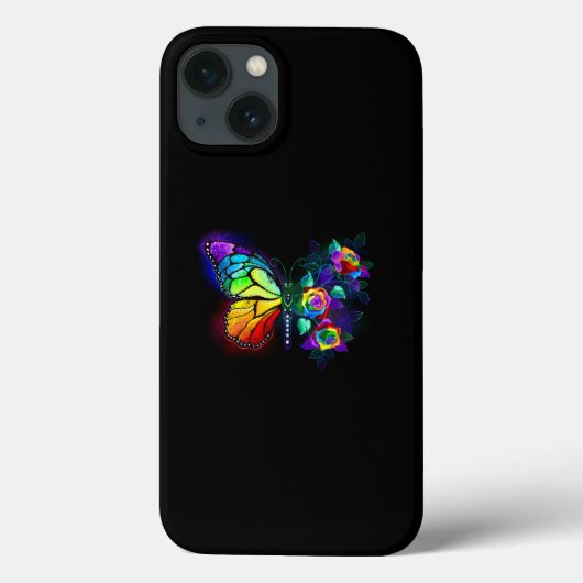 Regenboog bloem vlinder Case-Mate iPhone case (Achterkant)