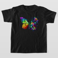 Regenboog bloem vlinder