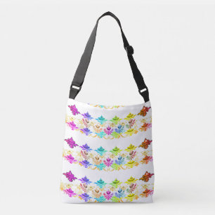 Regenboog Bloemen Symbolen Crossbody Tas
