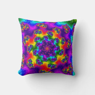 Regenboog Bloemenspikkels Kussen