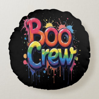 Regenboog BOO CREW Rond Kussen