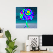 Regenboog Boom Poster (Thuiskantoor)