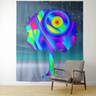 Regenboog Boom Tapijt Wandkleed