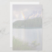 Regenboog boven de berg briefpapier (Voorkant / Achterkant)