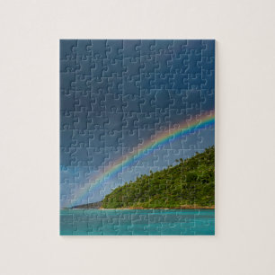 Regenboog boven eiland, Amerikaans Samoa Legpuzzel