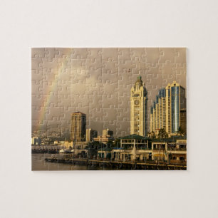 Regenboog boven Honolulu, Hawaï, VS 2 Legpuzzel