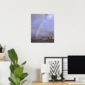 Regenboog boven Honolulu, Hawaii, VS Poster (Thuiskantoor)