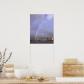 Regenboog boven Honolulu, Hawaii, VS Poster (Keuken)