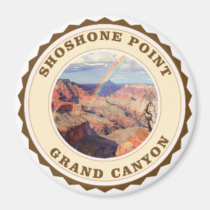 Regenboog boven Shoshone Point, Grand Canyon Magneet