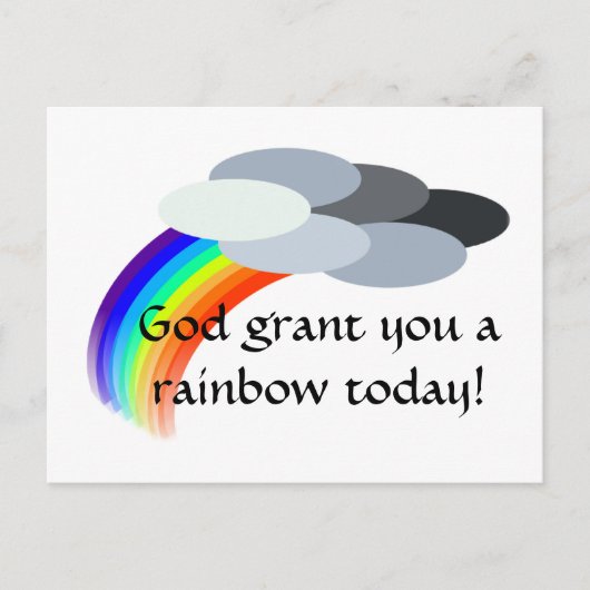 regenboog briefkaart (Voorkant)
