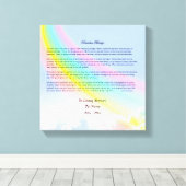 Regenboog brug sympathie verpakt canvas, mannelijk canvas afdruk (Insitu (Houten vloer))