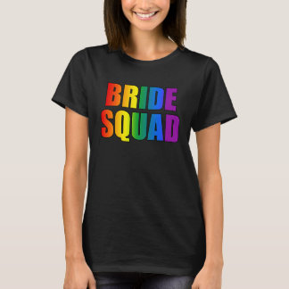 Regenboog Bruids Trouwfeest Lesbische LGBT Bruidsm T-shirt