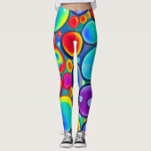 Regenboog Bubbles Leggings (Voorkant)