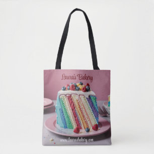 Regenboog Cake Foodie Bakkers Boodschappentas Draagtas