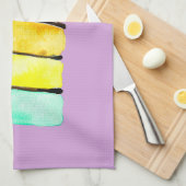 Regenboog cake schattige waterverf theedoek (Quarter Fold)