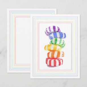 REGENBOOG CANDY 4.25x5.5 Platte kaart