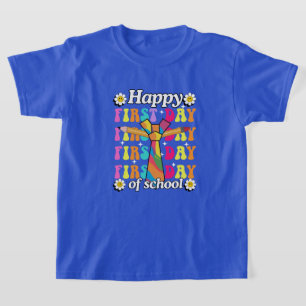 Regenboog Cheer voor de eerste dag! T-shirt